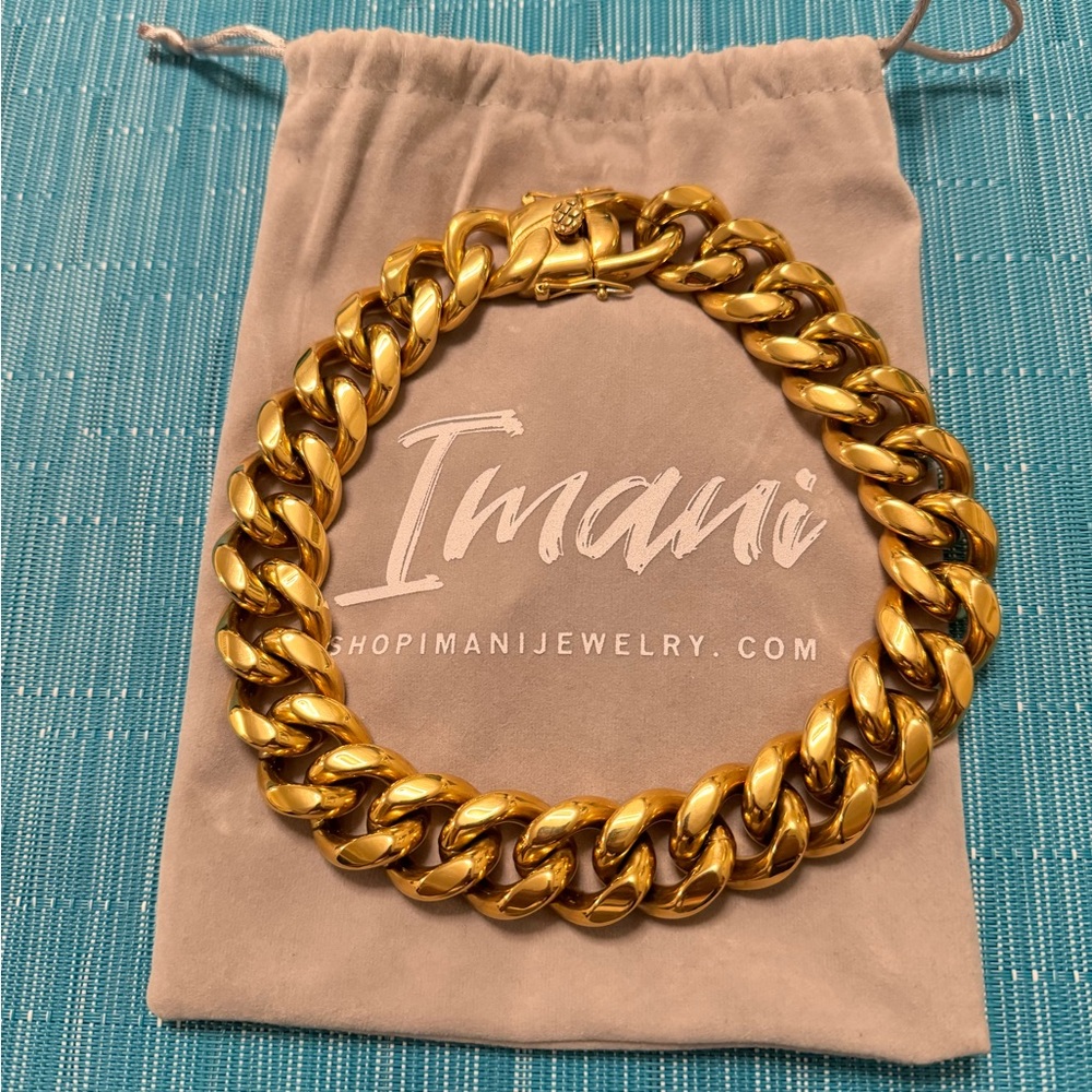 16 inch gold  Cuban necklace